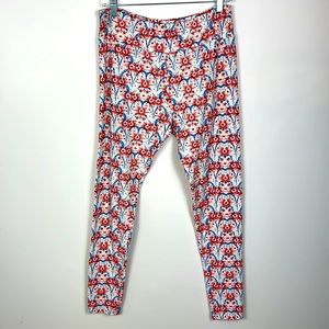 LuLaRoe 4th of July Leggings fireworks stars sz tall & curvy 3 for $20